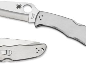 Складной нож Endura 4 - Spyderco 10P, сталь VG-10 Satin Plain, рукоять нержавеющая сталь