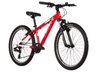 Подростковый велосипед Novatrack Extreme 24 7sp, год 2025, цвет Красный-Белый, ростовка 13