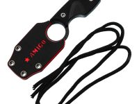 Шейный нож Kizlyar Supreme Amigo X, сталь D2, рукоять G10, черный