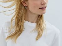 Футболка с цветочным принтом, Белый