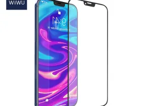 Защитное стекло для экрана и объектива камеры Wiwu (WI-IP002) для Apple iPhone 15 Pro антибликовое (черная рамка)