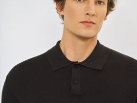 Поло с длинным рукавом, Коричневый