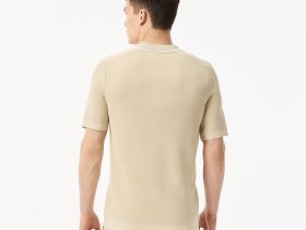 Мужское вязаное поло Lacoste из вискозы