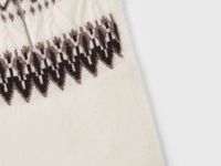 Манишка на молнии с шерстью альпака, Белый