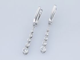 Серьги из белого золота э4712сг05200714