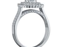 Классическое кольцо из белого золота с бриллиантами э4701кц03180300