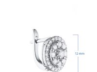 Серьги из белого золота с бриллиантами э4701сг07169000