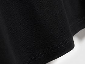 Приталенная футболка в рубчик, Черный