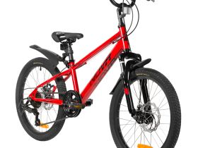 Детский велосипед Novatrack Pointer 20 Disc, год 2026, цвет Красный