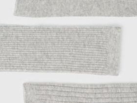 Носки в рубчик, 3 пары, Серый