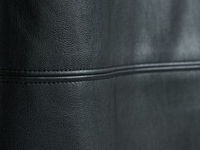 Прямые брюки из искусственной кожи, Черный