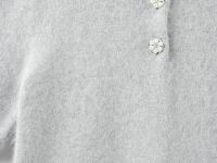 Джемпер поло из пряжи с ангорой, Серый