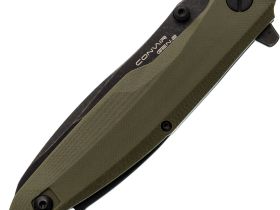 Складной нож Mr.Blade Convair Gen.2 blackwash сталь D2, рукоять Olive G10
