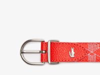 Женский ремень Lacoste с монограммой
