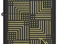 Зажигалка ZIPPO Reflection Design с покрытием Black Matte, латунь/сталь, черная, матовая, 38x13x57 мм