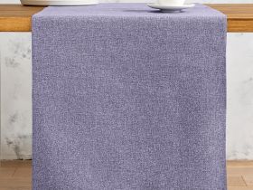 Скатерть-дорожка Fogliame, фиолетовая