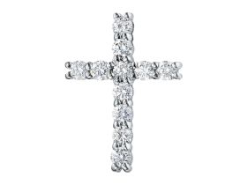 Подвеска из белого золота с бриллиантами э4701пд11159100