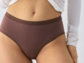 Классические трусы со средней посадкой, 3 шт., Бежевый