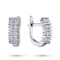 Серьги из белого золота с бриллиантами э4701сг01190800