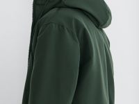 Утеплённая куртка с капюшоном, Зеленый