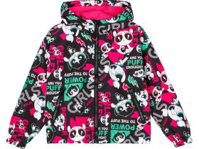 Куртка текстильная с полиуретановым покрытием для девочек (ветровка)