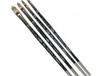 Кисть синтетика №8 плоскоовальная Гамма "Модерн" короткая ручка