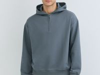 Толстовка на молнии с капюшоном, Серый