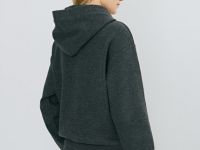 Утеплённая толстовка на молнии, Серый