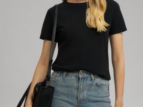 Приталенная футболка из джерси