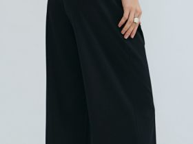 Трикотажные прямые брюки, Черный