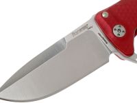 Нож складной LionSteel SR22A RS Mini, сталь Uddeholm Sleipner® Satin Finish, рукоять алюминий (Solid®), красный