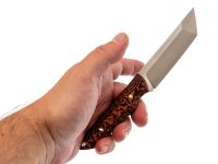 Нож Pocket Wolf Танто, сталь AUS10Co, рукоять G10, черно-оранжевый