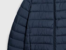 Базовая ультралёгкая куртка с капюшоном, Синий