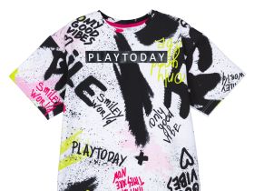 Фуфайка трикотажная для девочек (футболка)