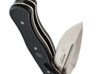 Складной нож НОКС Офицерский-С, сталь AUS-8, рукоять ABS пластик, черный