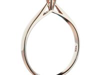 Помолвочное кольцо из красного золота с бриллиантом э0201кц12154300