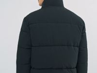 Утеплённая куртка с воротником-стойкой, Черный