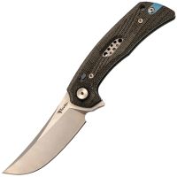 Складной нож Reate PL-7 сатин, сталь Nitro-V, рукоять микарта, черный