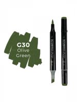 Маркер двухсторонний на спиртовой основе Sketchmarker Brush Цвет Оливковый зеленый