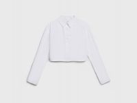 Укороченная рубашка для девочек, Белый