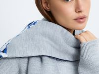 Вязаный шарф с принтом из коллаборации с maneken