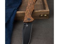 Складной нож Bestech Keen II, сталь S35VN, рукоять G10/титан, оранжевый/черный