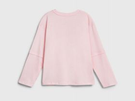 Лонгслив с вышивкой для девочек, Розовый