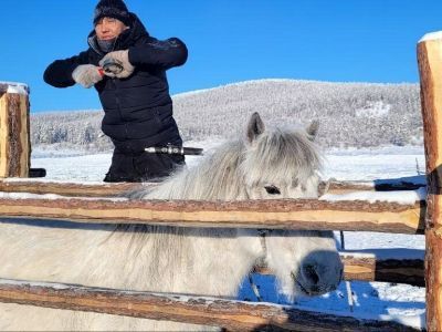 Коневод Дугуйдан Винокуров достиг на лошадях Магаданской области