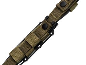 Туристический нож Кмет, сталь AUS-8, рукоять резинопластик черный