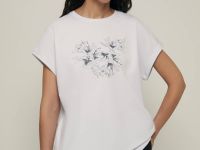 Футболка свободного силуэта с принтом