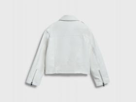 Куртка из искусственной кожи для девочек, Бежевый