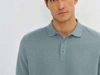 Базовое поло из пике, Голубой