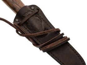 Нож Северный шейный, сталь Х12МФ, рукоять корень кавказского ореха