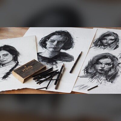 Рисунок углём